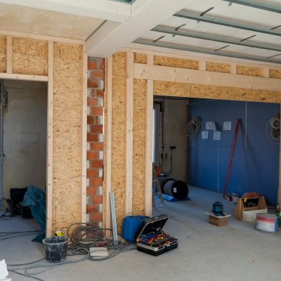 Interior of a house under construction. Renovation of an apartment